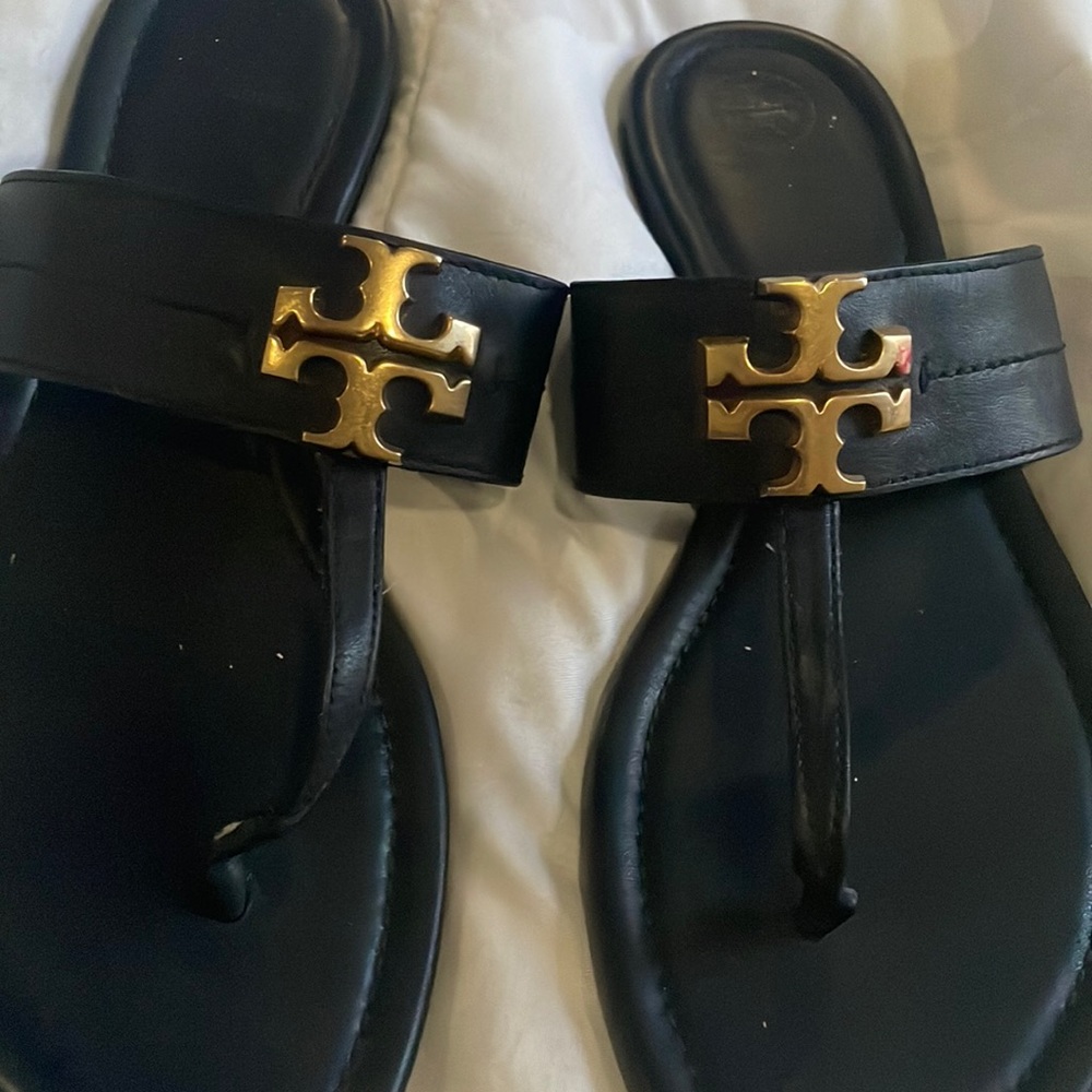 Tory Burch black / gold sandal
